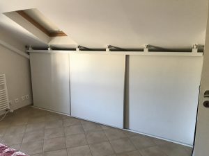 portes coulissantes sous pente
